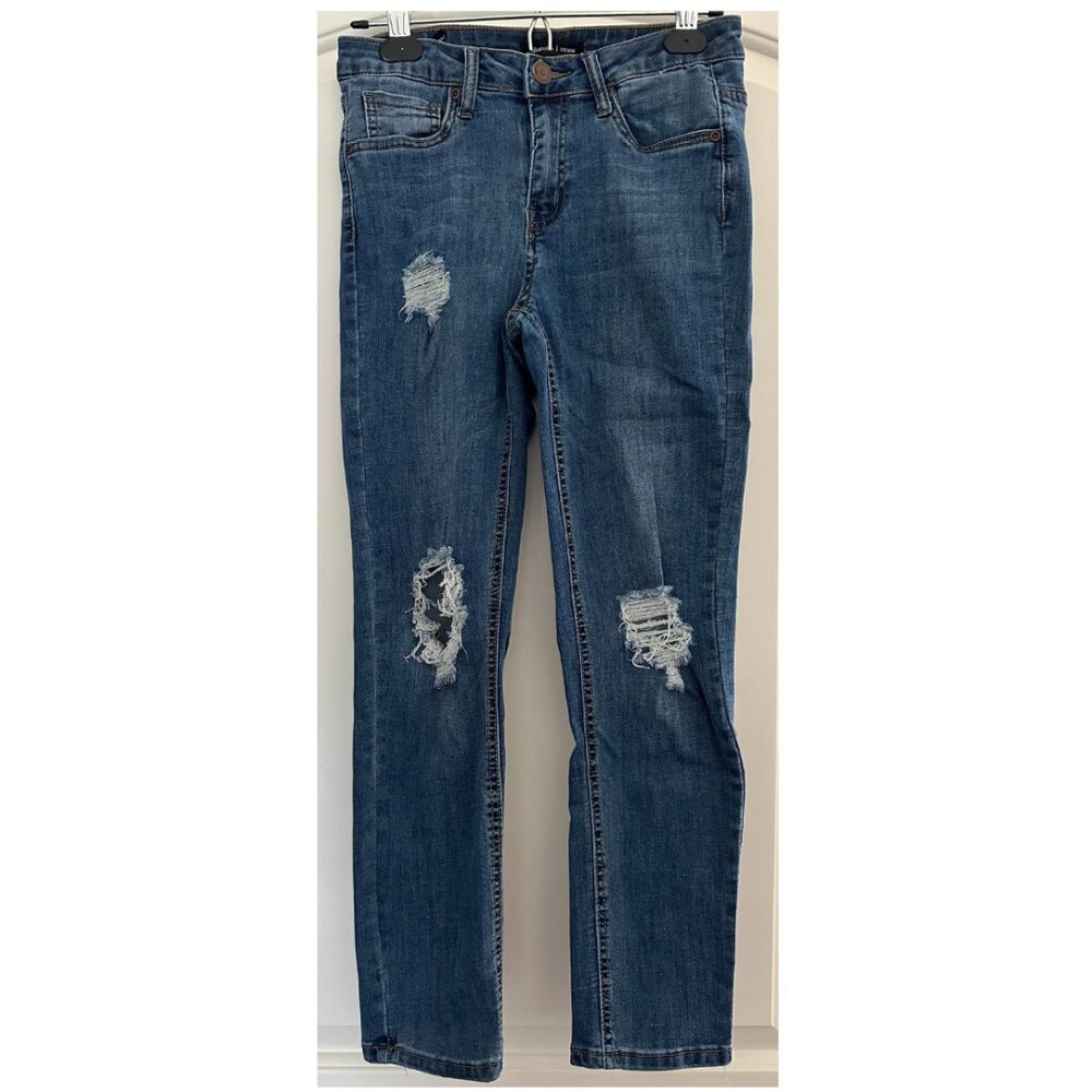 BLUENOTES - Mid-rise Ripped Skinny Jeans